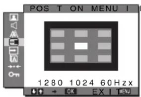 SONY SDMG96X - Menu POSITION MENU - 1