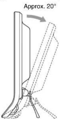 SONY SDMG96X - Adjusting the tilt - 1