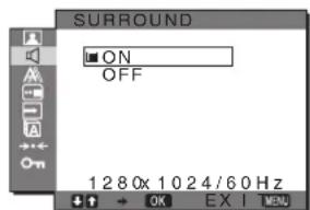 SONY SDMG96X - SURROUND Özelligiini seçmek - 1