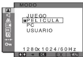 SONY SDMG96X - ■ Menu MODO - 1
