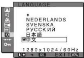 SONY SDMG96X - LANGUAGE 菜单 - 1