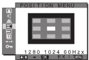 SONY SDMG96X - Menu POSITION MENU - 1