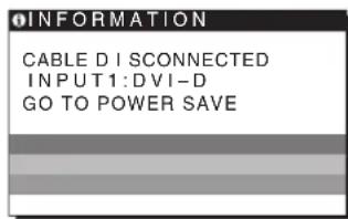 SONY SDMG96X - Ce se na zaslonu pojav CABLE DISCONNECTED - 1