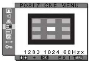 SONY SDMG76X - Menu POSIZIONE MENU - 1