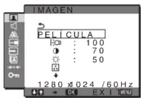 SONY SDMG76X - Menú IMAGEN - 1