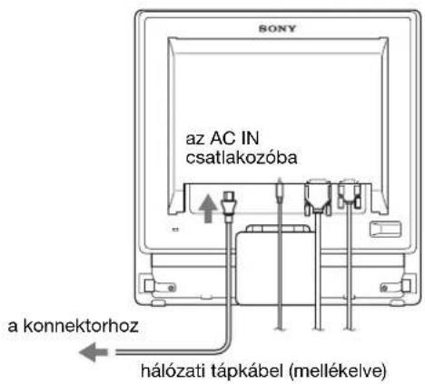 SONY SDMG76X - lépés: Csatlakoztassa a tápkábelt - 1