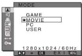 SONY SDMG76X - ■ Meni MODE - 1