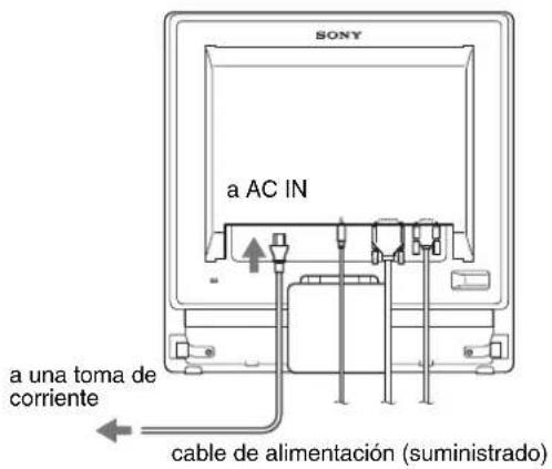 SONY SDMG76X - Paso 3: Conecte el cable de alimentación - 1