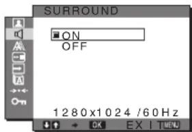 SONY SDMG76X - Volba SURROUND - 1