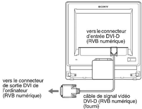 SONY SDMG76X - ■ Raccordez un ordinateur équipé d'un connecteur de sortie DVI (RVB numérique) - 1