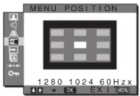 SONY SDMG76X - MENU POSITION menüsü - 1