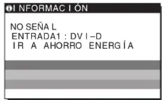 SONY SDMG76X - Si NO SEÑAL aparece en la pantalla - 1