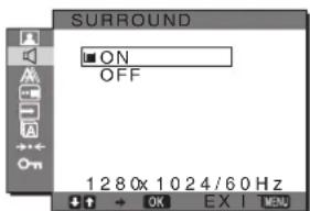 SONY SDMG76X - ■ SURROUND özelliğini seçmek - 1