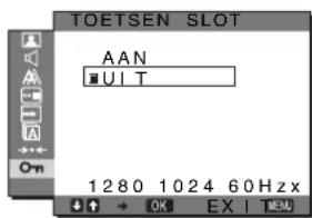 SONY SDMG76X - TOETSEN SLOT menu - 1