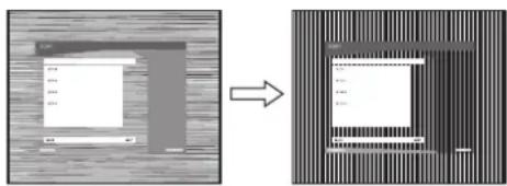 SONY SDMG76X - Appuyez sur les touches ↓/↑ jusqu'à ce que les bandes horizontales soient réduites au minimum. - 1