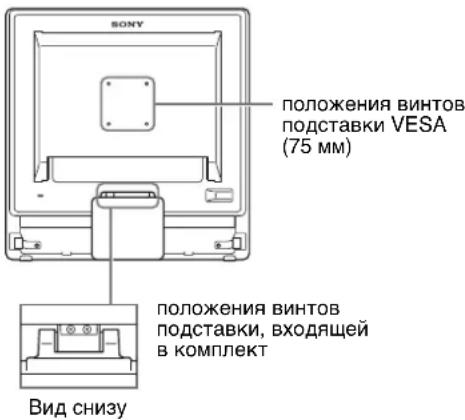 SONY SDMG76X - ■ Использование подставки VESA - 1