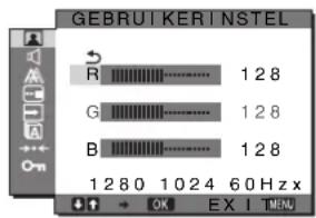 SONY SDMG76X - De kleurtemperatuur nauwkeurig aanpassen (GEBRUIKER INSTEL) - 1