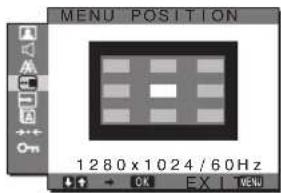 SONY SDMG76X - MENU POSITION menü - 1