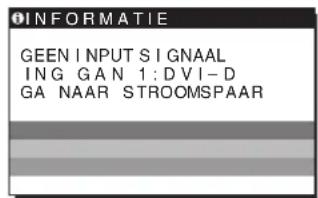 SONY SDMG76X - Als GEEN INPUT SIGNAAL op het scherm verschijnt - 1