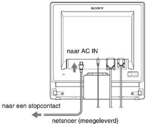 SONY SDMG76X - Stap 3: Het netsnoer aansluiten - 1
