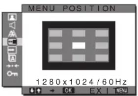 SONY SDMG76X - MENU POSITION meni - 1
