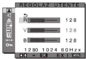 SONY SDMG76X - Sintonia fine della temperatura di colore (REGOLAZ UTENTE) - 1