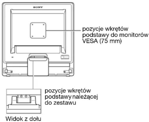 SONY SDMG76X - ■ Korzystanie z podstawy do monitorów VESA - 1