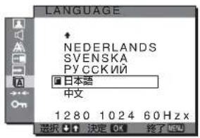 SONY SDMG76X - A メニュー言語を変える (LANGUAGE) - 1