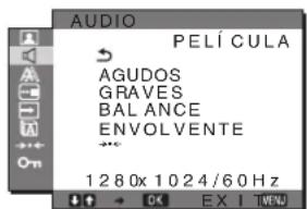 SONY SDMG76X - Menú AUDIO - 1