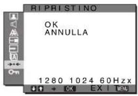 SONY SDMG76X - →•← Menu RIPRISTINO (ripristino alle impostazioni predefinite) - 1