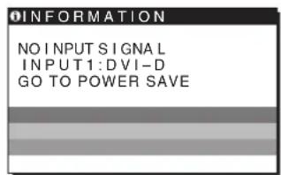 SONY SDMG76X - Eğer NO INPUT SIGNAL mesajı ekranda görüntülenirse - 1