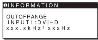 SONY SDMG76X - If OUT OF RANGE appears on the screen - 1