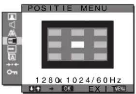 SONY SDMG76X - POSITIE MENU menu - 1