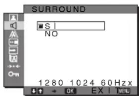 SONY SDMG76X - ■ Selezione di SURROUND - 1