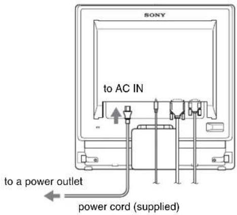 SONY SDMG76X - Step 3: Connect the power cord - 1