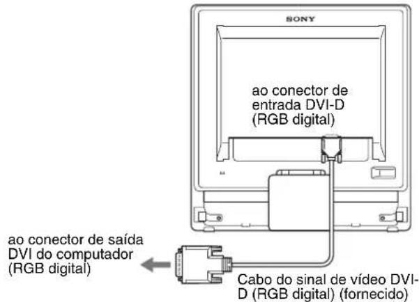 SONY SDMG76X - ■ Ligar a um computador equipado com um conector de saída DVI (RGB digital) - 1