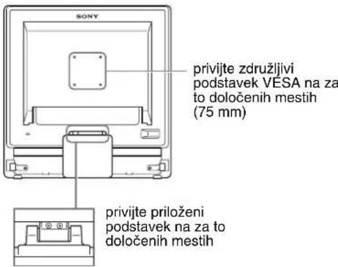 SONY SDMG76X - ■ Uporaba združljivega podstavka VESA - 1
