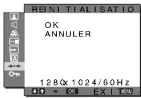SONY SDMG76X - →•← Menu REINITIALISATIO (restauration des valeurs par défaut) - 1
