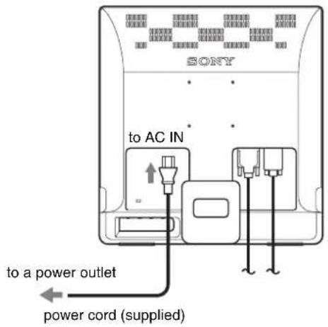 SONY SDME96D - Step 3: Connect the power cord - 1