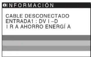 SONY SDME96D - Si CABLE DESCONECTADO aparece en la pantalla - 1