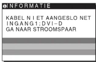 SONY SDME96D - Als KABEL NIET AANGESLOTEN op het scherm verschijnt - 1
