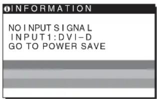 SONY SDME96D - If NO INPUT SIGNAL appears on the screen - 1