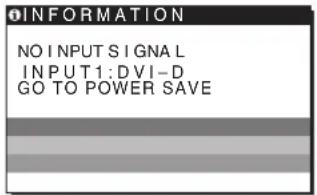 SONY SDME96D - Eğer NO INPUT SIGNAL mesajı ekranda görüntülenirse - 1