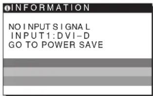 SONY SDME96A - Ce se na zaslonu prikaze NO INPUT SIGNAL - 1