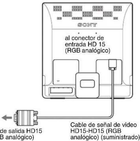 SONY SDME96A - - Conecte un PC equipado con un conductor de salute HD15 (RGB analógico) - 1
