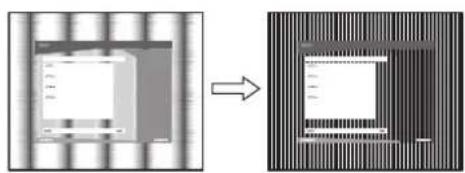 SONY SDME96A - Resmin keskinligini ve ortalanmasini ayarlama (SCREEN) (sadece analog RGB sinyali) - 1