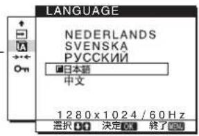 SONY SDME96A - LANGUAGE - 1