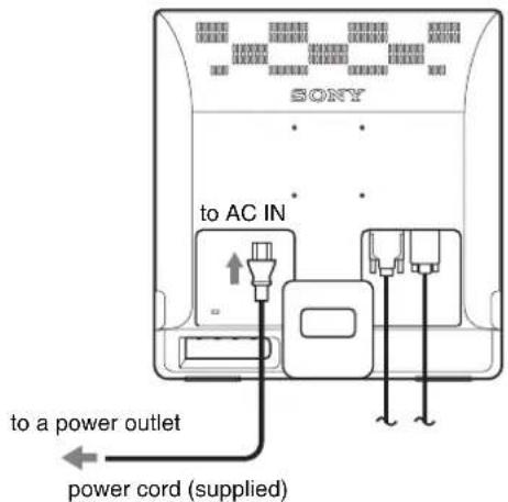 SONY SDME96A - Step 3:Connect the power cord - 1
