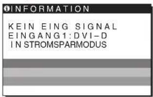 SONY SDME96A - Wenn KEIN EING SIGNAL auf dem Bildschirm entscheid - 1