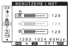 SONY SDME76D - Feineinstellen der Farbtemperatur (BENUTZEREINST) - 1